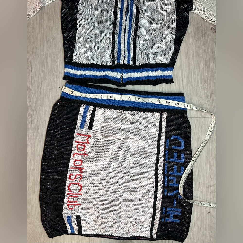 Hi Speed Sweater Skirt Set size (L)
Blue/combo - Picture 5 of 9